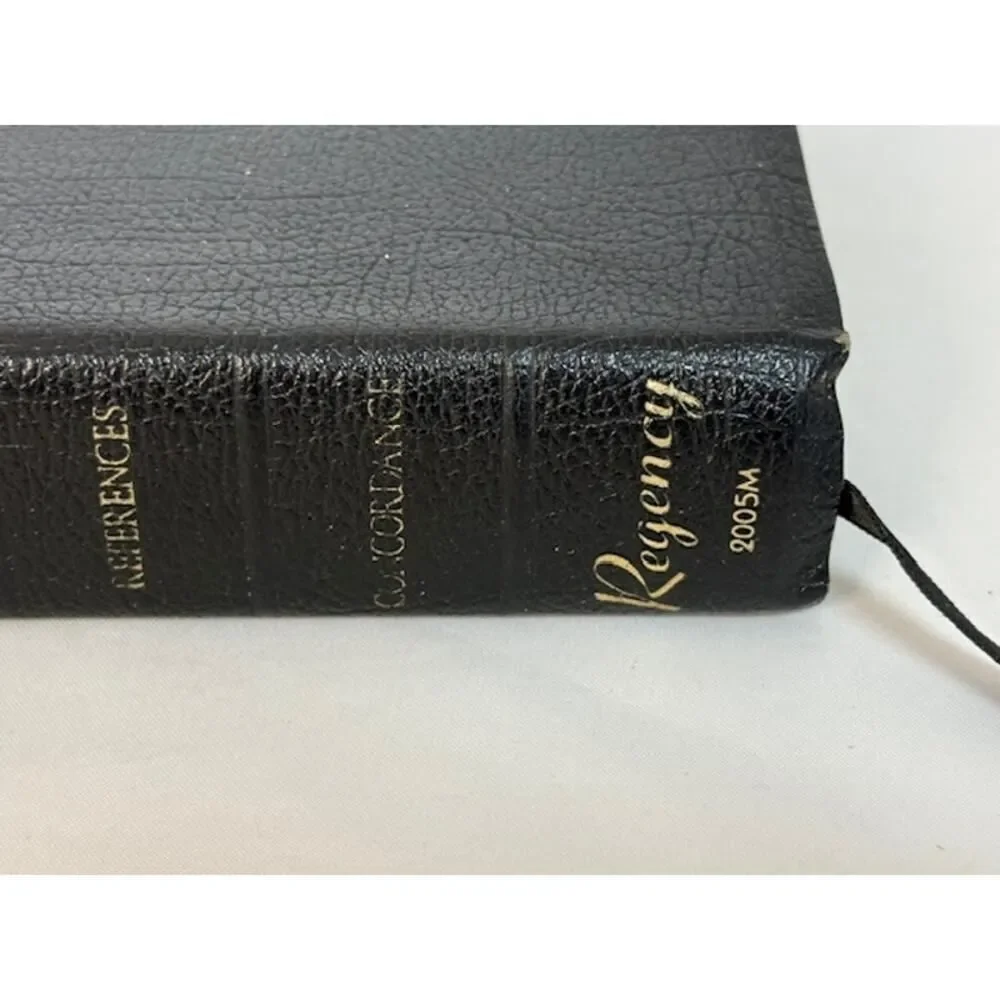 Holy Bible King James Version Nelson 1989 Concordance Red Letter Regency Gold Pg